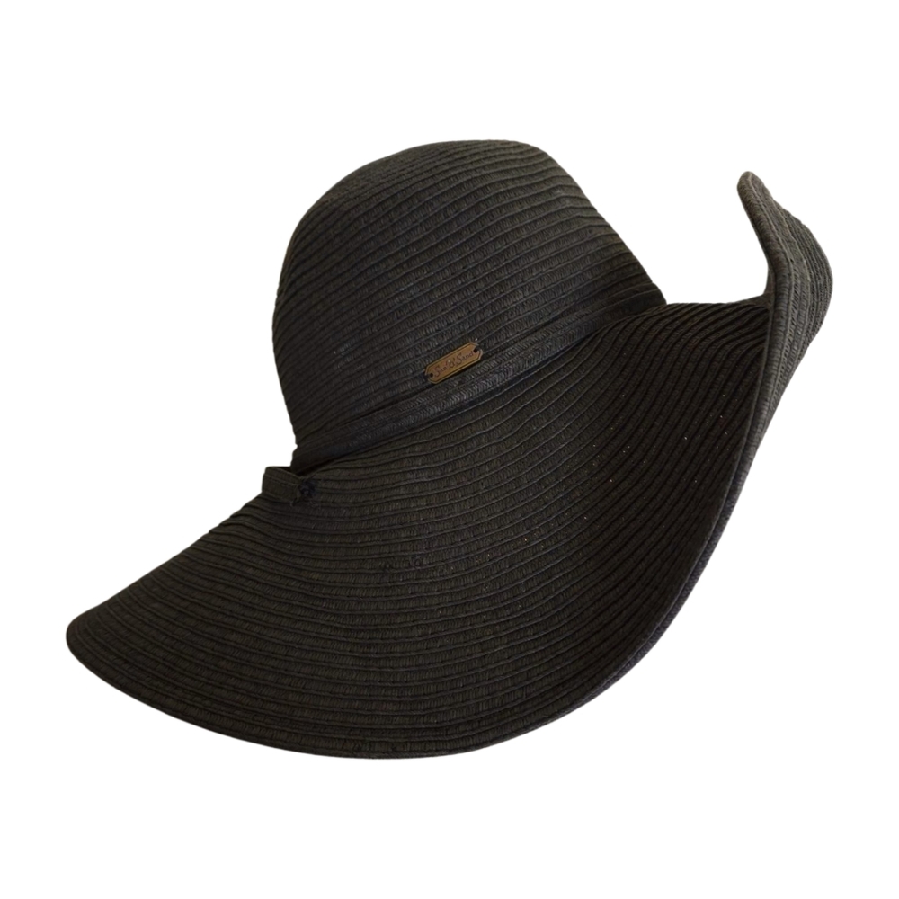 Sun N Sand Women's Oversized Dark Grey Floppy Sun Hat One Size